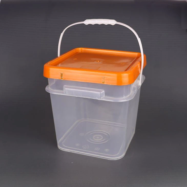 10L Square Plastic Bucket for Food Packaging