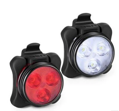 2PCS Bike Light Set Hot Red And White Mini Brake Light Waterproof Usb Rechargeable Led Bike Light